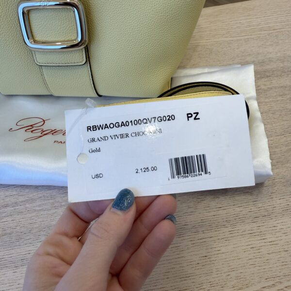 Roger Vivier Viv' Choc Mini Shopping Bag in leather