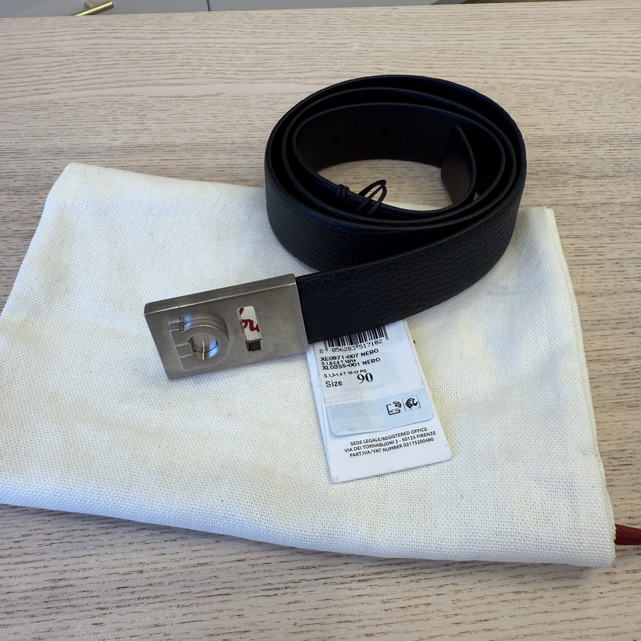 Salvatore Ferragamo 30MM Size Belt 36/90