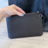 Louis Vuitton Hina Handbag Mahina Leather MM Black