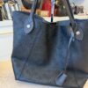 Louis Vuitton Hina Handbag Mahina Leather MM Black