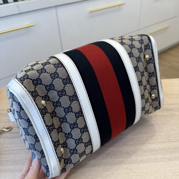 Gucci Monogram Vintage Web Medium Boston