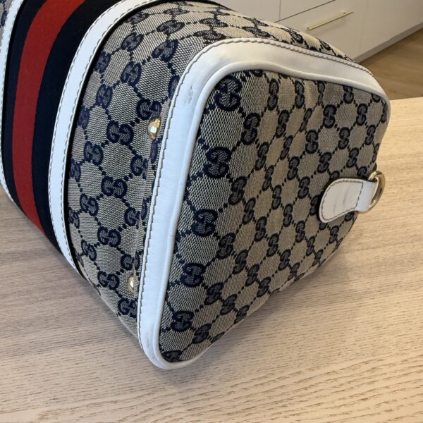 Gucci Monogram Vintage Web Medium Boston