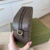 Gucci GG Supreme Monogram Neo Vintage Web Shoulder Bag Brown Yellow