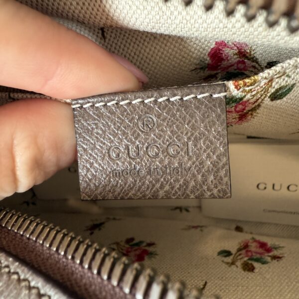 Gucci GG Supreme Monogram Neo Vintage Web Shoulder Bag Brown Yellow