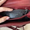 Saint Laurent (YSL) Calfskin Y Quilted Monogram Toy Loulou Satchel Burgundy and Silver hardware