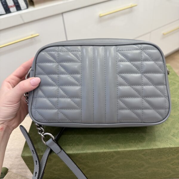 Gucci Matelasse Small GG Marmont Grey and Palladium Hardware (New Model)
