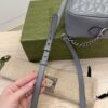 Gucci Matelasse Small GG Marmont Grey and Palladium Hardware (New Model)