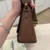 Burberry Medium Note Leather & Vintage Check Crossbody Bag Tan