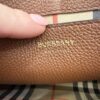 Burberry Medium Note Leather & Vintage Check Crossbody Bag Tan
