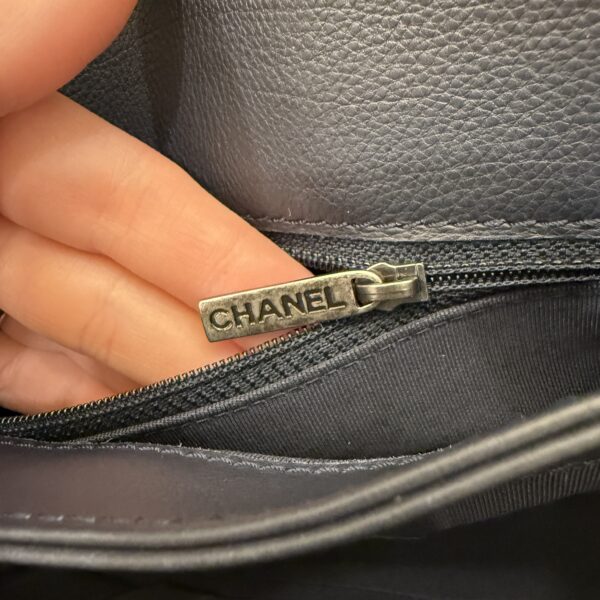 Chanel Calfskin New Medium Boy Reverso Flap Navy