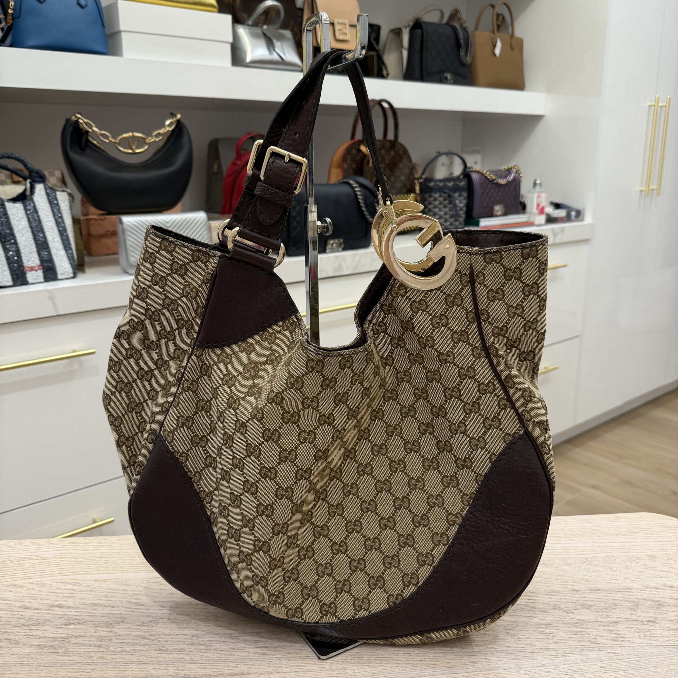 Gucci Charlotte Tote Bag GG Canvas Large