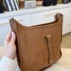 Hermes Taurillon Clemence Evelyne III PM Gold