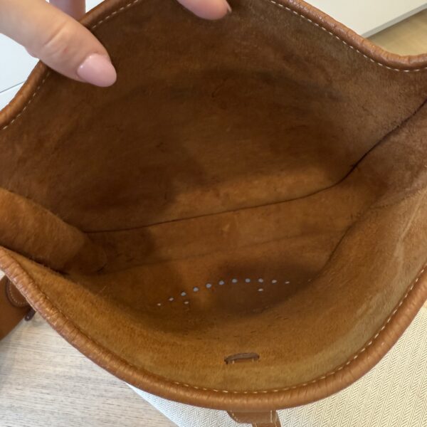 Hermes Taurillon Clemence Evelyne III PM Gold