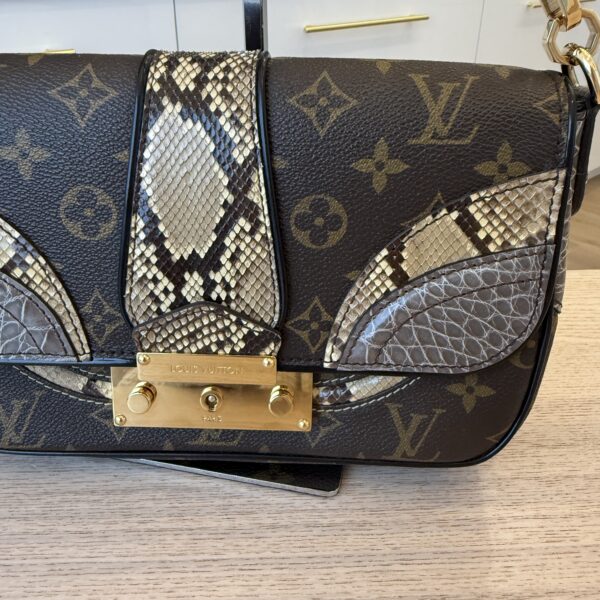 Louis Vuitton Monogram Snakeskin Alligator Monogramissime Pochette Gris
