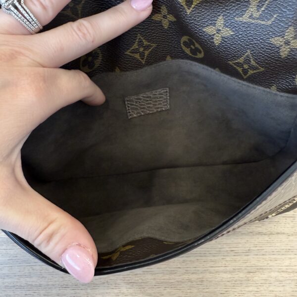 Louis Vuitton Monogram Snakeskin Alligator Monogramissime Pochette Gris