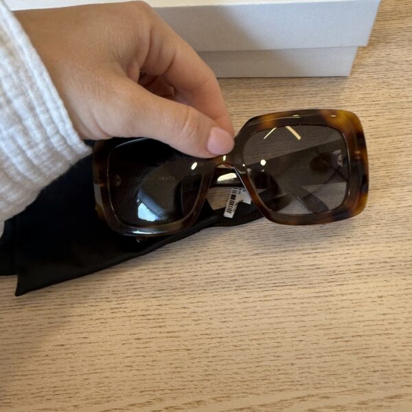 Celine 3 Dots Square Sunglasses Brown