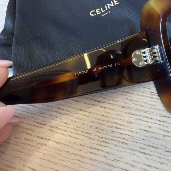 Celine 3 Dots Square Sunglasses Brown