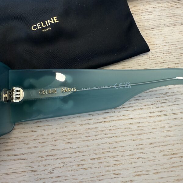 Celine Triomphe 53MM Rectangular Sunglasses Transparent light blue