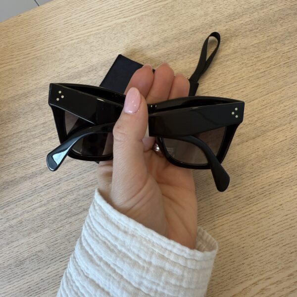 Celine 3 Dots Square Sunglasses Black