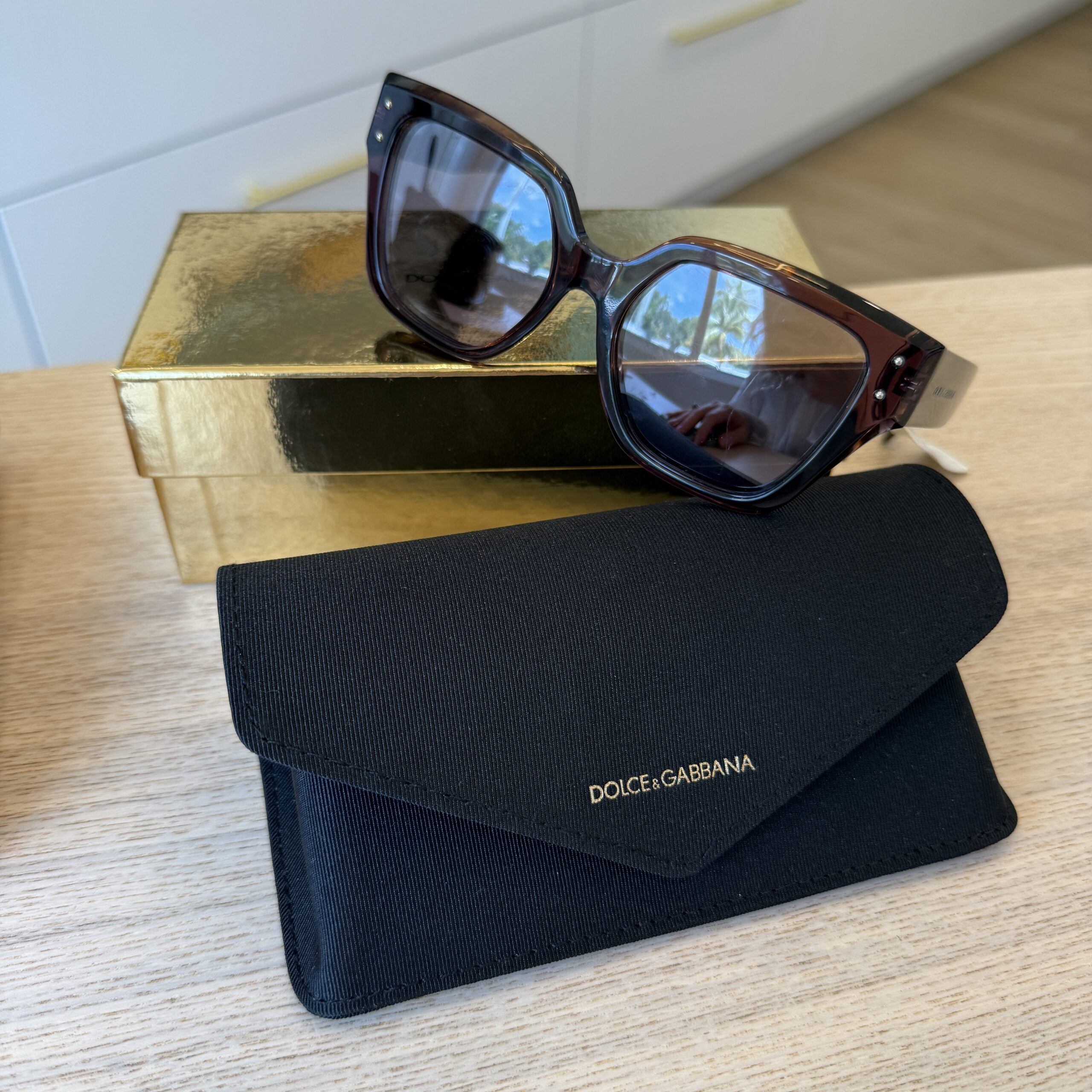 Dolce & Gabbana Transparent Violet Sunglasses