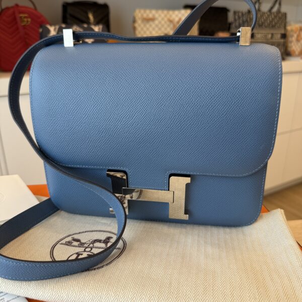 Hermes Epsom Constance 24 Bleu