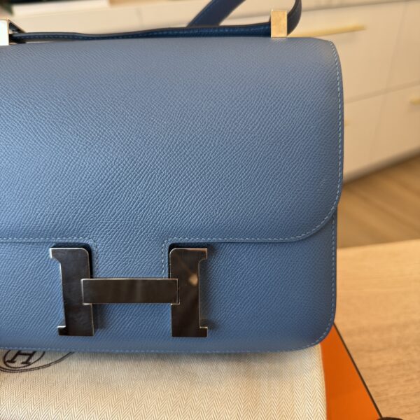 Hermes Epsom Constance 24 Bleu
