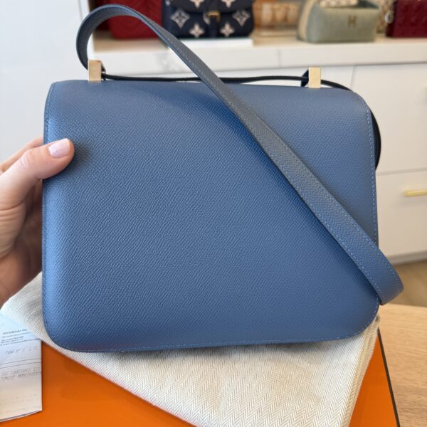 Hermes Epsom Constance 24 Bleu