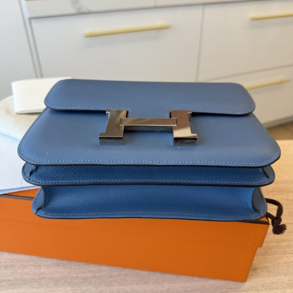 Hermes Epsom Constance 24 Bleu