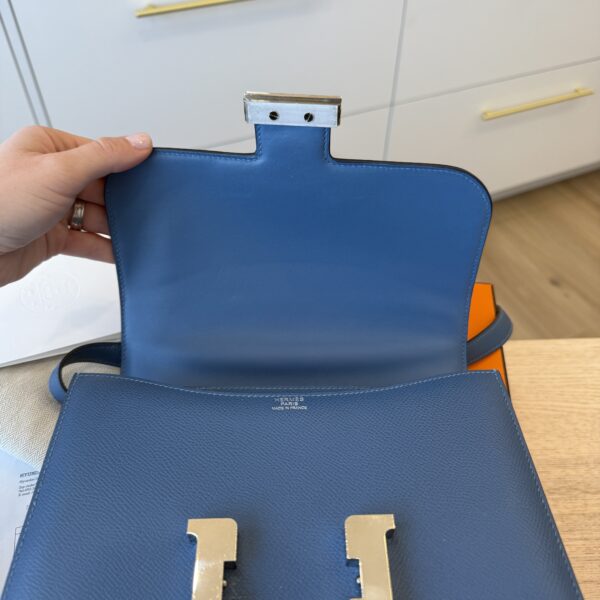 Hermes Epsom Constance 24 Bleu