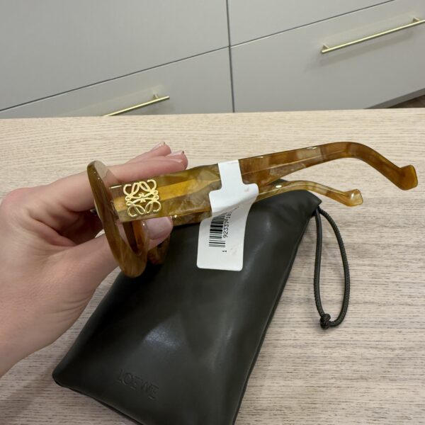 Loewe Silver Screen Sunglasses in Acetate with a Loewe Anagram Havana Brown