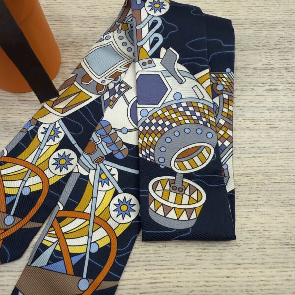 Hermes Multicolor Silk Twilly