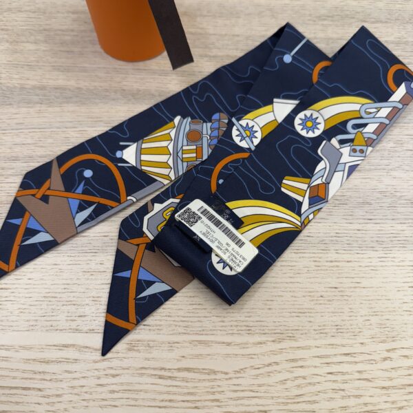 Hermes Multicolor Silk Twilly