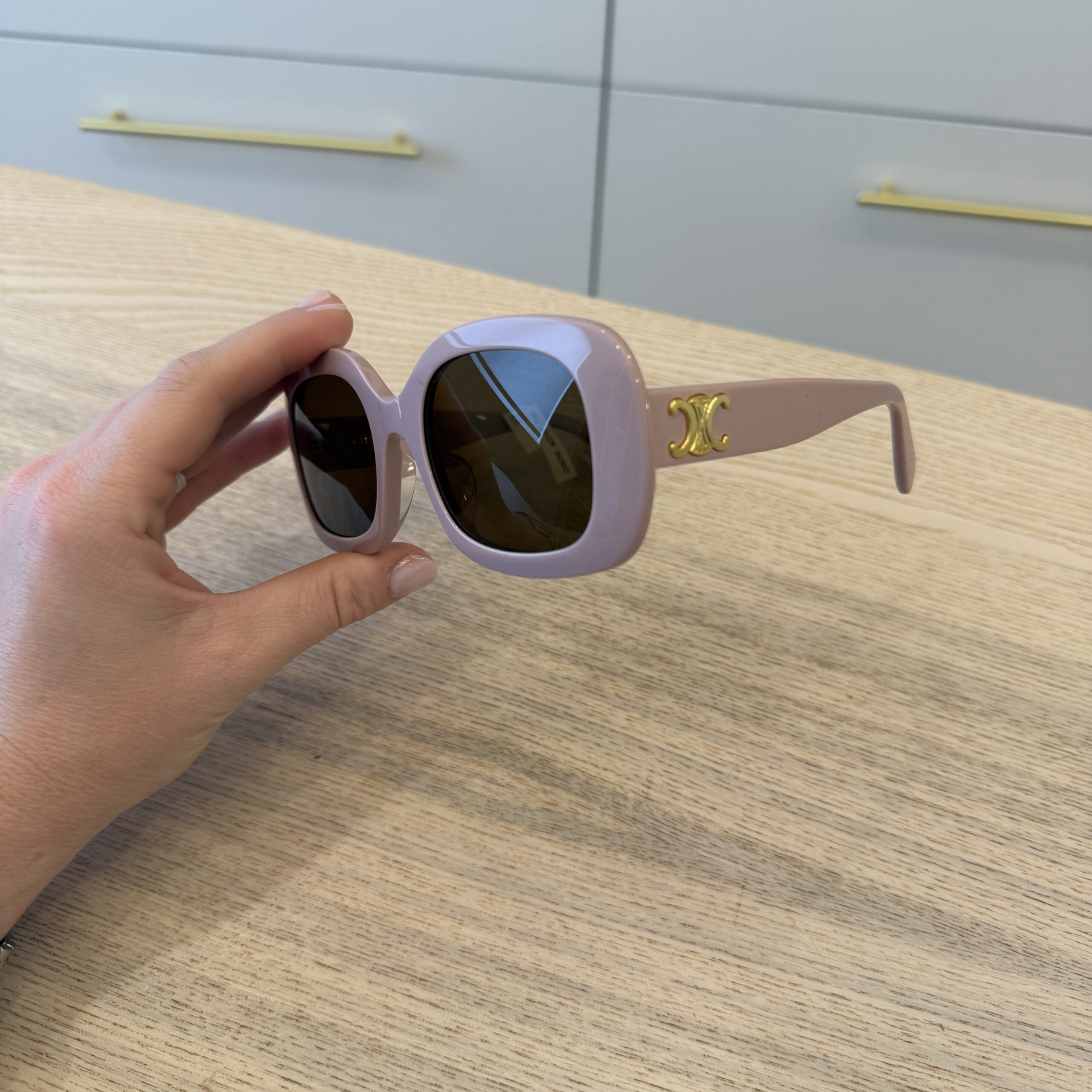 Celine Sunglasses Triomphe Shiny Pink