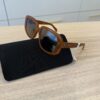 Celine Shiny Light Brown Bold 3 Dots Sunglasses