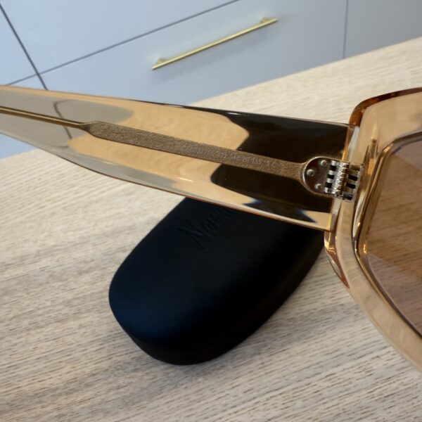 Celine Shiny Orange Bold 3 Dots Sunglasses
