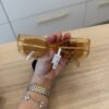 Celine Shiny Orange Bold 3 Dots Sunglasses