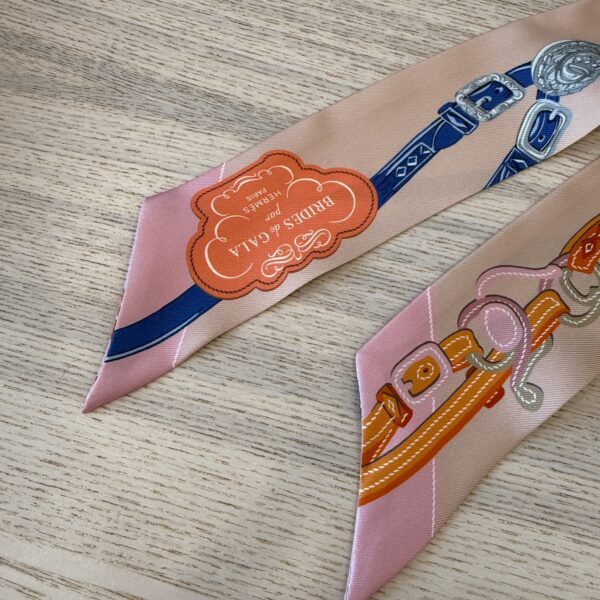 Hermes Multicolor Silk Twilly