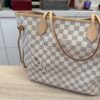 Louis Vuitton Damier Azur Neverfull MM NM Rose Ballerine