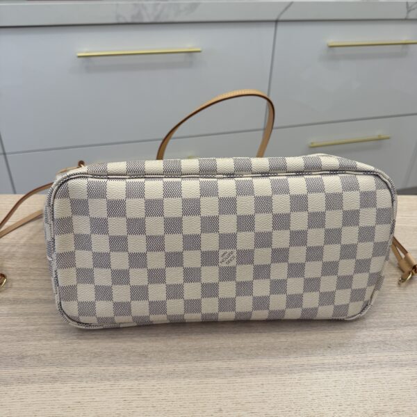 Louis Vuitton Damier Azur Neverfull MM NM Rose Ballerine