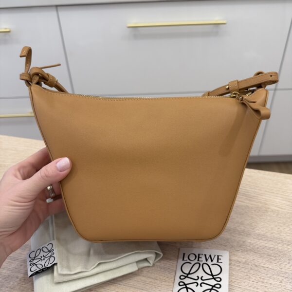 Loewe Mini Hammock Hobo bag in classic calfskin Warm Desert Gold Hardware