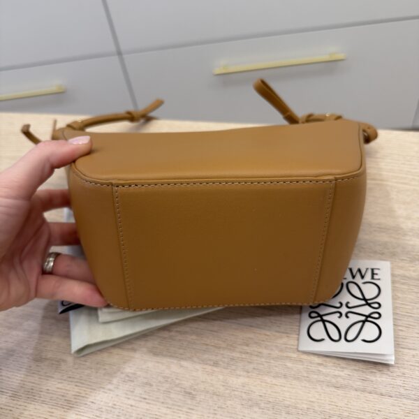 Loewe Mini Hammock Hobo bag in classic calfskin Warm Desert Gold Hardware