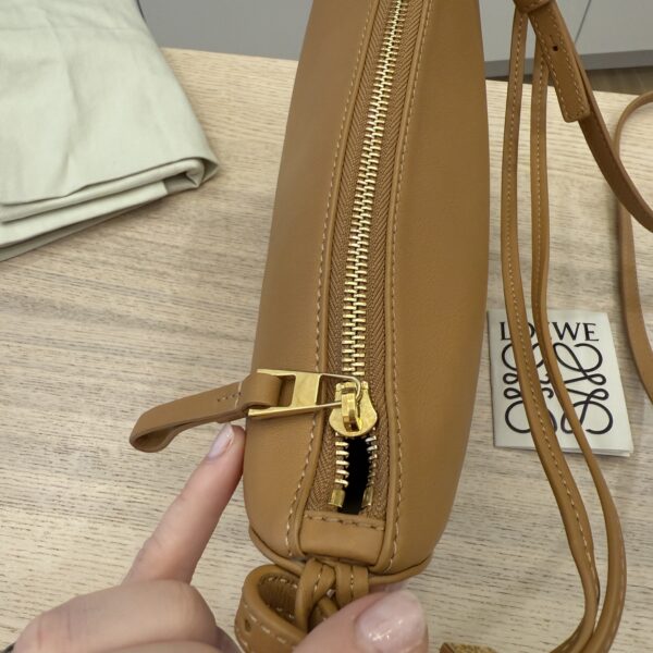 Loewe Mini Hammock Hobo bag in classic calfskin Warm Desert Gold Hardware