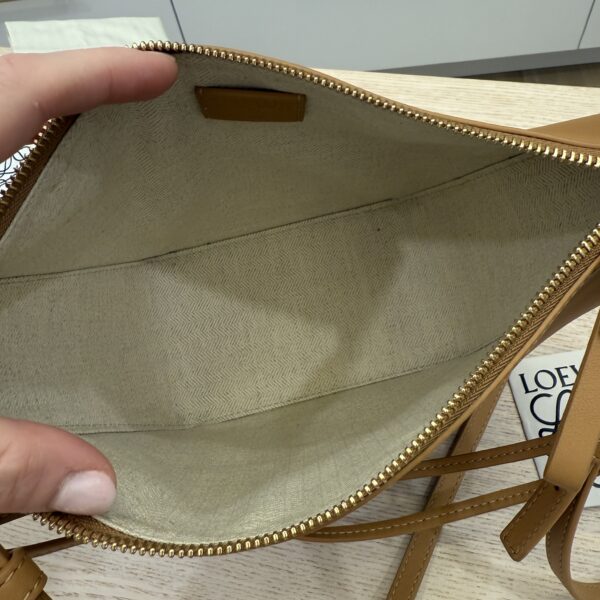 Loewe Mini Hammock Hobo bag in classic calfskin Warm Desert Gold Hardware