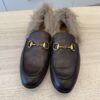Gucci Men's Jordaan Loafers Leather with Fur