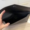 Saint Laurent Uptown Pouch in Leather Black GHW YSL