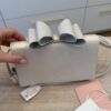 MACH & MACH La Cadeau Small Bow Leather Clutch Bag Pearl