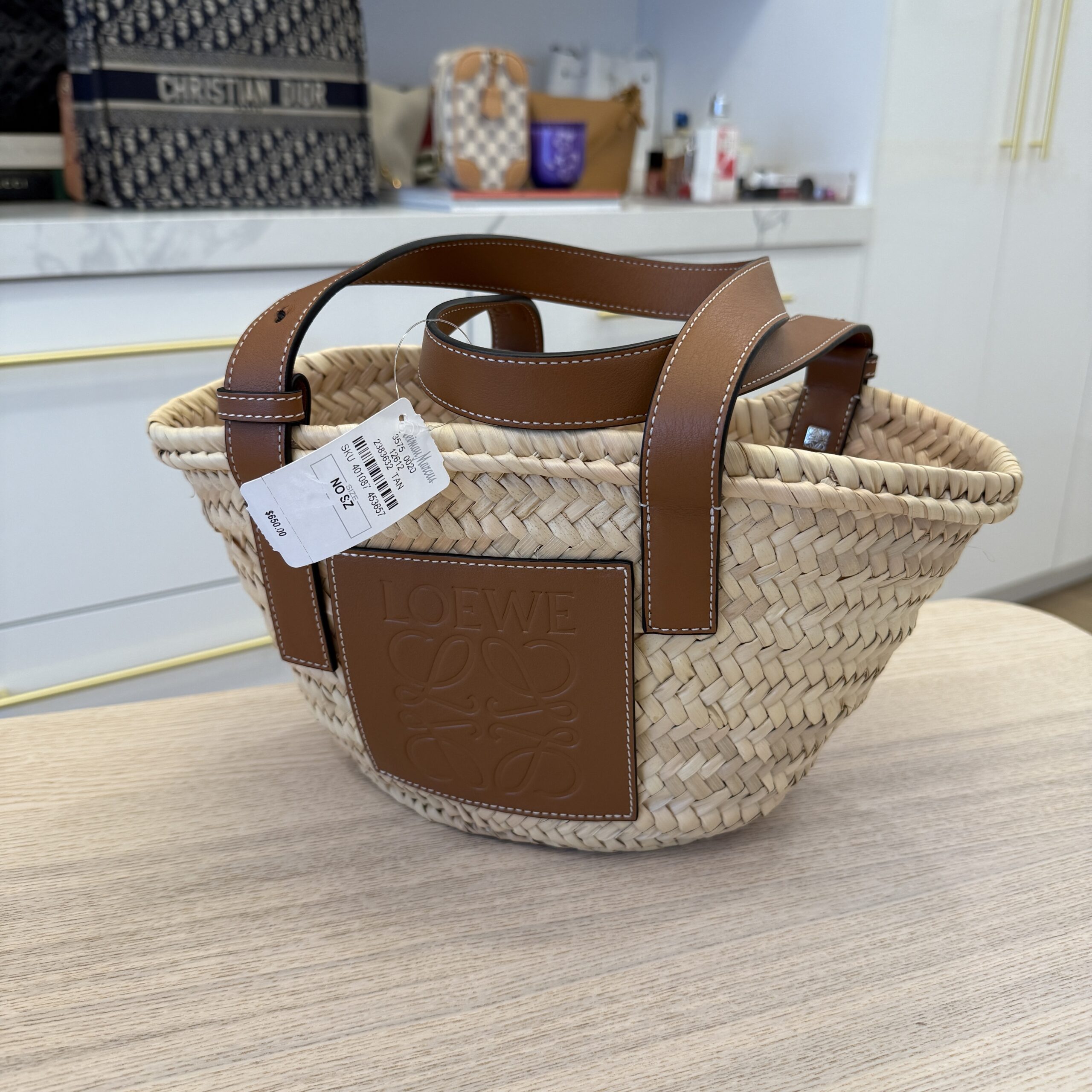 Loewe Basket Small Straw Tote Bag