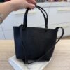 The Row Park Tote Small in Lux Grained Calfskin Black