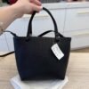 The Row Park Tote Small in Lux Grained Calfskin Black