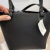 The Row Park Tote Small in Lux Grained Calfskin Black